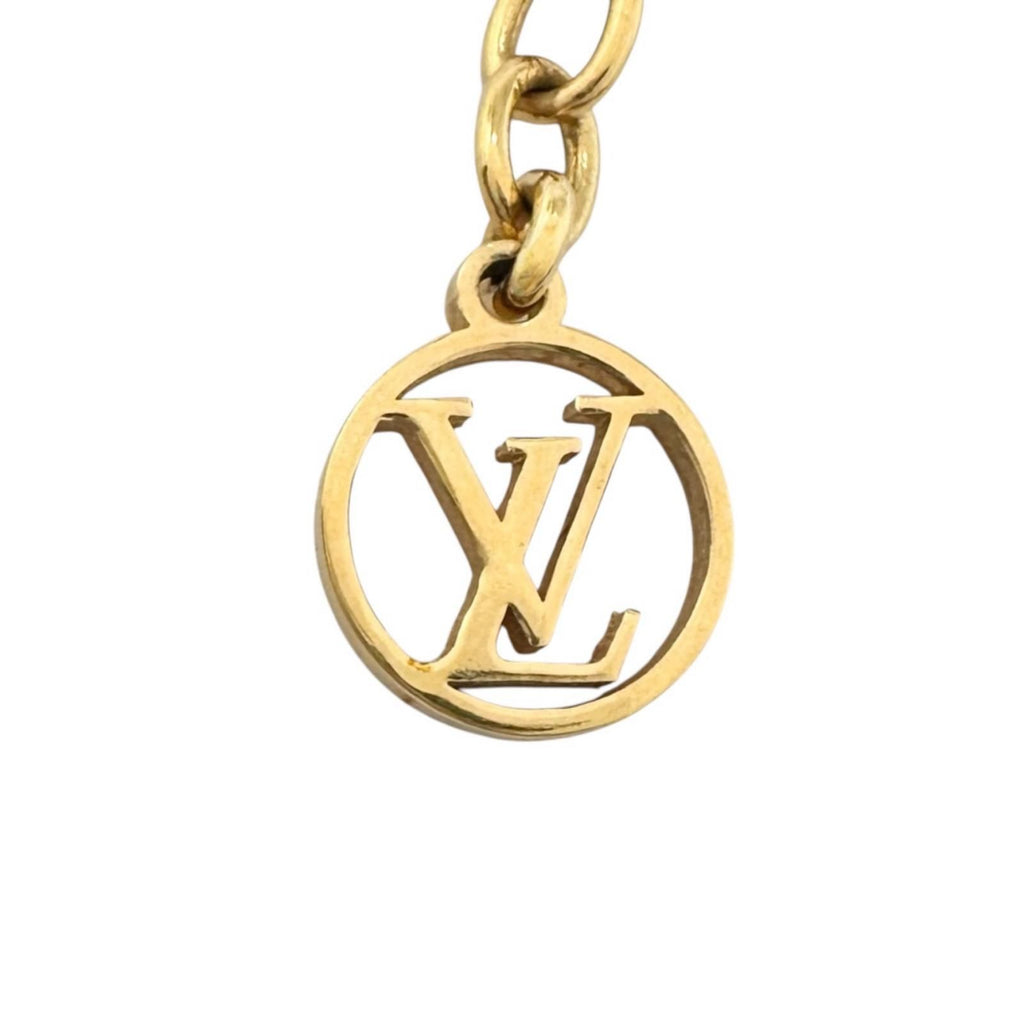 Louis Vuitton Essential V Gold Plated Necklace — view 5