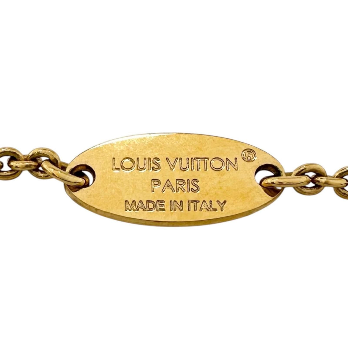 Louis Vuitton Essential V Gold Plated Necklace — view 7