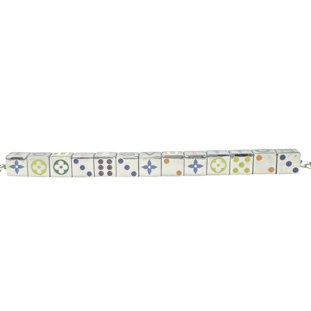Louis Vuitton Collier LV Playit Metal Silver Necklace — view 4