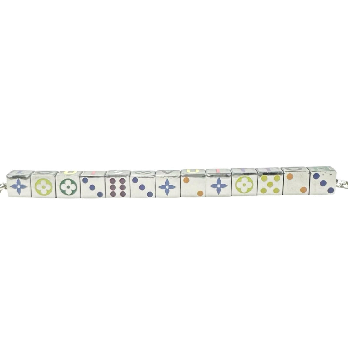 Louis Vuitton Collier LV Playit Metal Silver Necklace — view 4