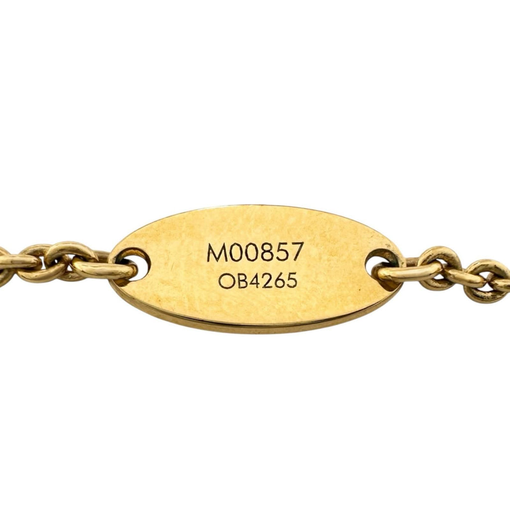 Louis Vuitton Essential V Gold Plated Necklace — view 8