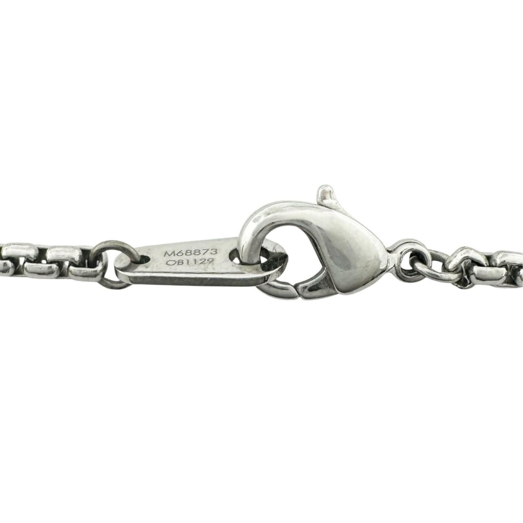 Louis Vuitton Collier LV Playit Metal Silver Necklace — view 5