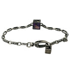 Gucci Square G-cube 925 Sterling Silver Yellow Purple Bracelet — view 3