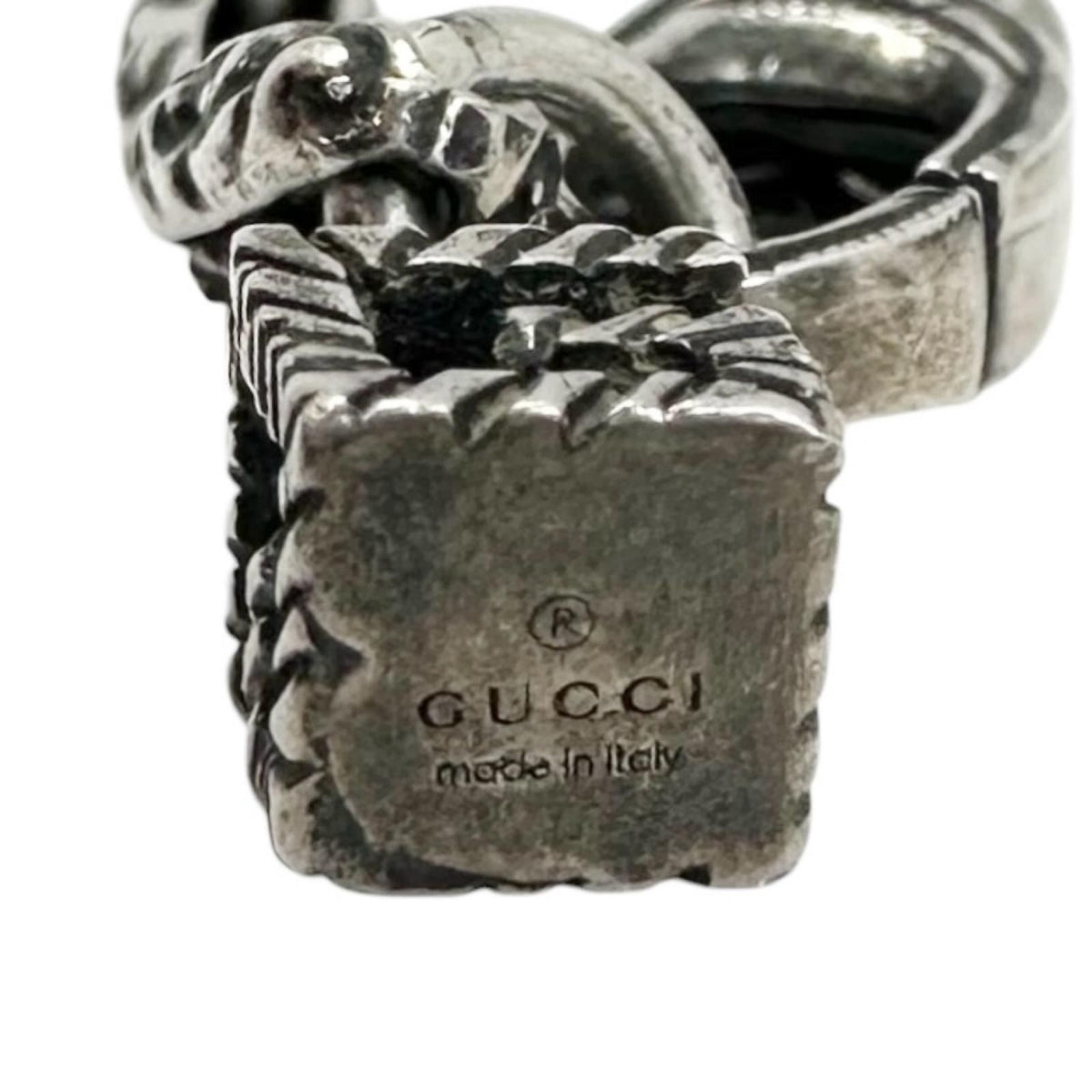 Gucci Square G-cube 925 Sterling Silver Yellow Purple Bracelet — view 8