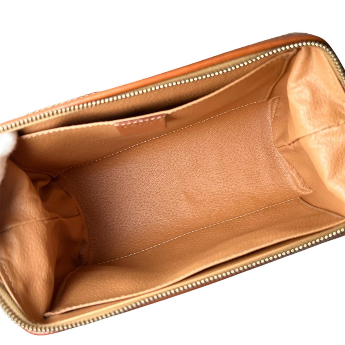Celine Macadam Leather Brown Pouch Gold MC 00913/300 — view 8