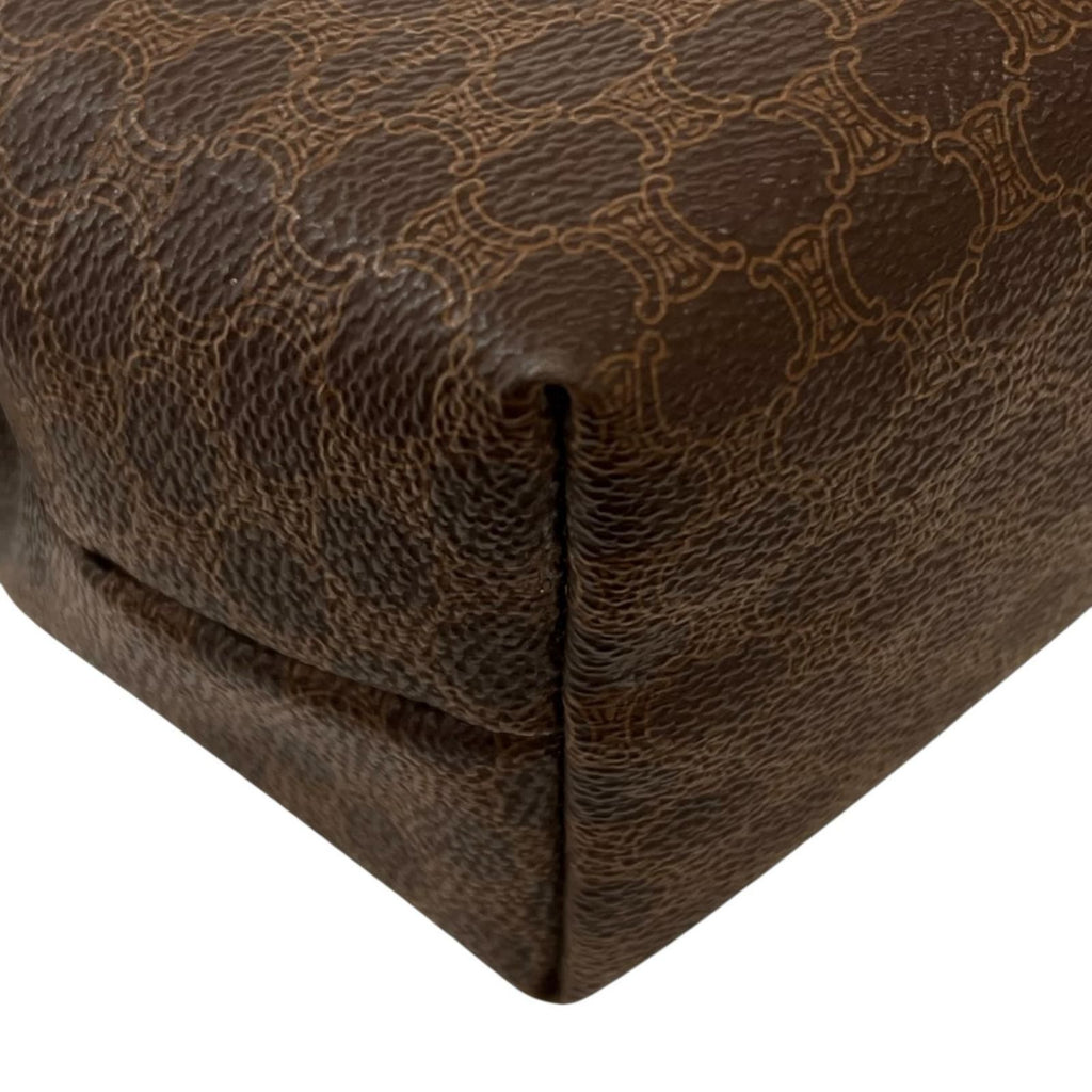 Celine Macadam Leather Brown Pouch Gold MC 00913/300 — view 7