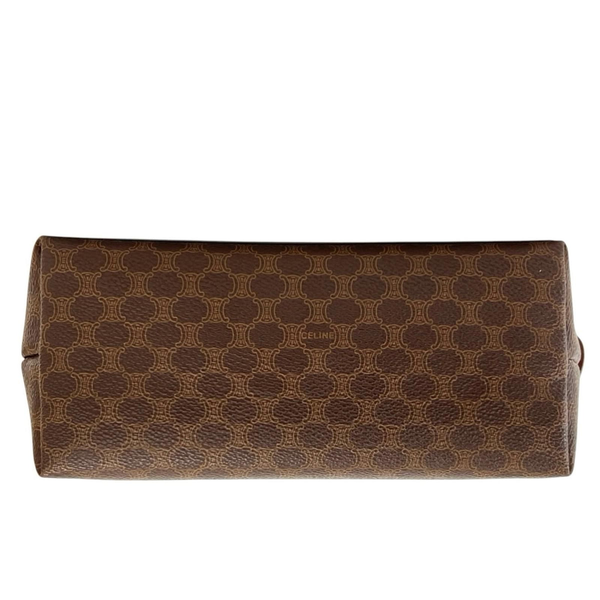 Celine Macadam Leather Brown Pouch Gold MC 00913/300 — view 3