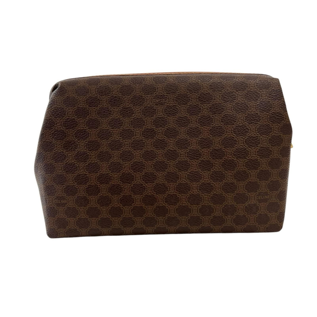 Celine Macadam Leather Brown Pouch Gold MC 00913/300 — view 2