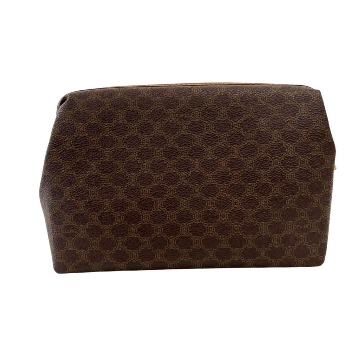 Celine Macadam Leather Brown Pouch Gold MC 00913/300 — view 2