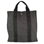 Hermes Herline a Dos MM Canvas Gray Backpack Silver