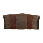 Hermes Herline a Dos MM Canvas Brown Backpack Silver — view 4