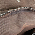 Hermes Herline a Dos MM Canvas Brown Backpack Silver — view 8