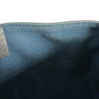 Hermes Troca Horizontal PM Canvas Black Blue Handbag Silver — view 8