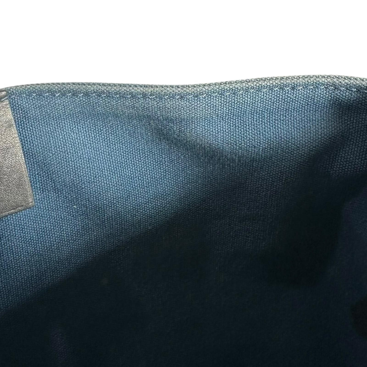 Hermes Troca Horizontal PM Canvas Black Blue Handbag Silver — view 8
