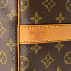 Louis Vuitton Keepall Bandouliere 60 Monogram Leather Brown Boston Bag Gold — view 4
