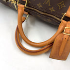 Louis Vuitton Keepall Bandouliere 60 Monogram Leather Brown Boston Bag Gold — view 5