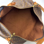 Louis Vuitton Keepall Bandouliere 60 Monogram Leather Brown Boston Bag Gold — view 3