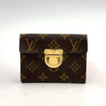 Louis Vuitton Portefeuille Koala Monogram Leather Brown Trifold Wallet Gold