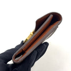 Louis Vuitton Portefeuille Koala Monogram Leather Brown Trifold Wallet Gold — view 7