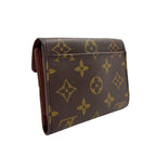 Louis Vuitton Portefeuille Koala Monogram Leather Brown Trifold Wallet Gold — view 2