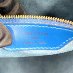Louis Vuitton Saint Jacques Shopping Epi Toledo Blue Leather Shoulder Bag Gold — view 4