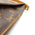 Louis Vuitton Musette Monogram Leather Brown Shoulder Bag Gold — view 8