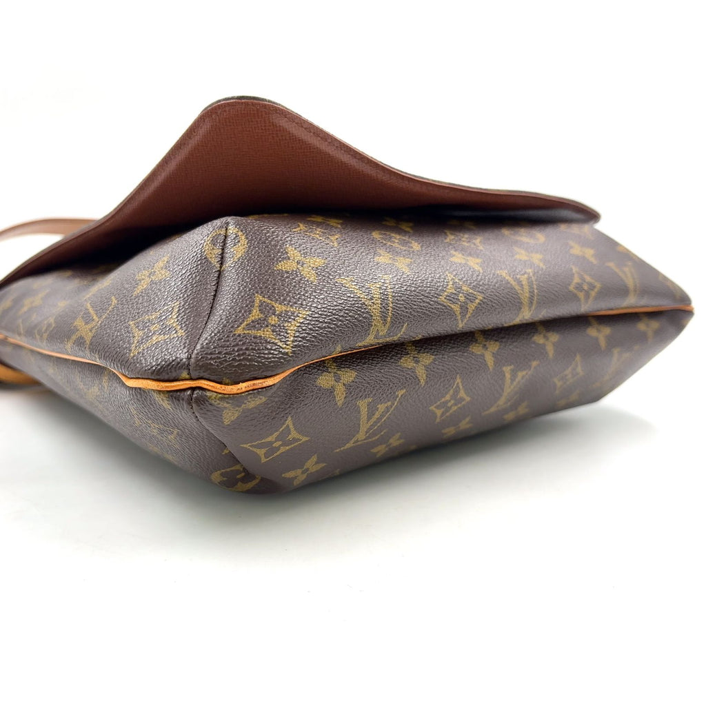 Louis Vuitton Musette Monogram Leather Brown Shoulder Bag Gold — view 6