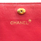 Chanel Quilted CC Logo Tote Lambskin Black Bordeaux Shoulder Bag Gold — view 4