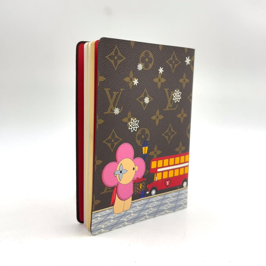 Louis Vuitton Cahier Clemence Leather Brown Multicolor Notebook Agenda — view 2