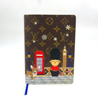 Louis Vuitton Cahier Clemence Leather Brown Multicolor Notebook Agenda