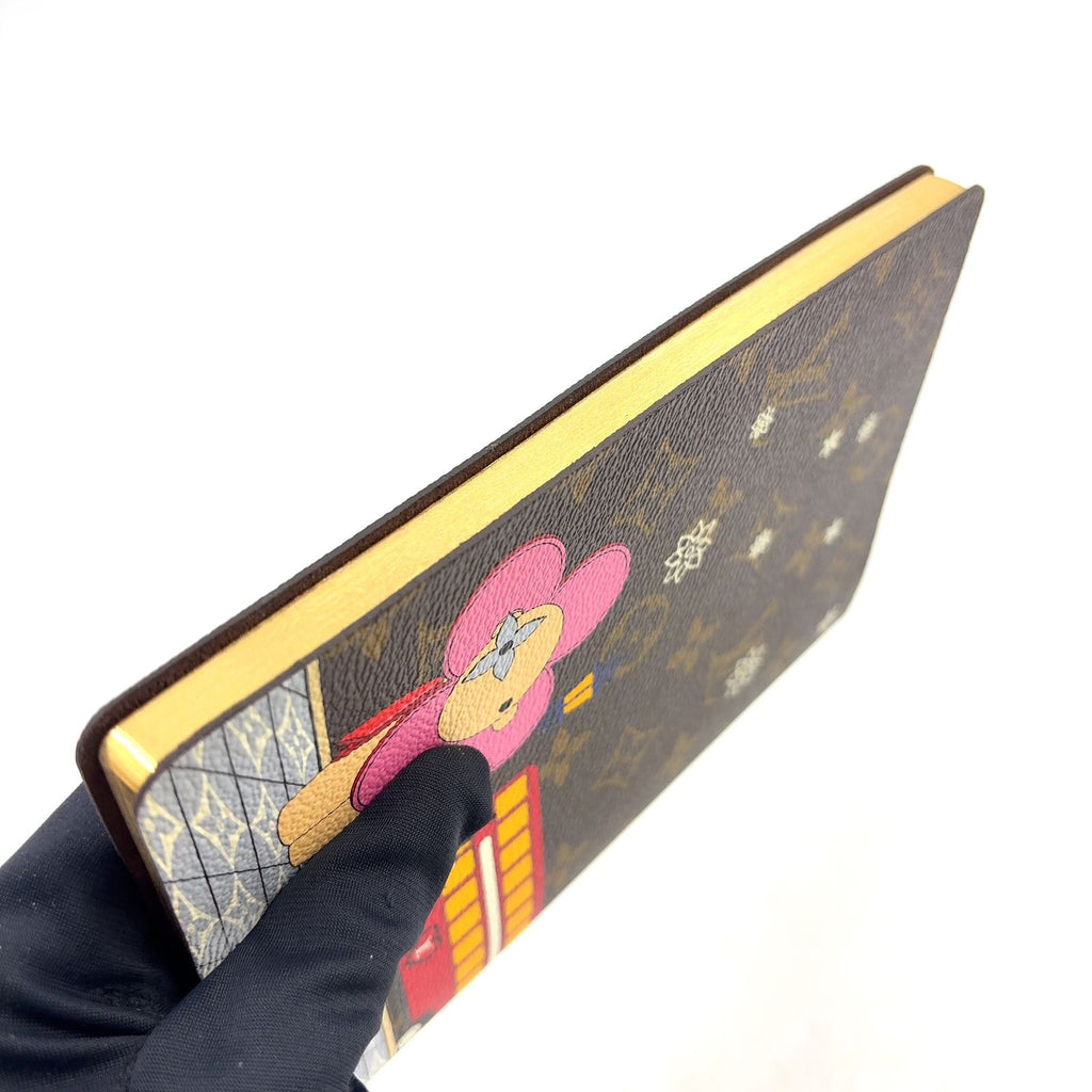 Louis Vuitton Cahier Clemence Leather Brown Multicolor Notebook Agenda — view 7