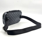 Louis Vuitton Ambler Damier Graphite Leather Canvas Black Belt Bag Silver — view 2