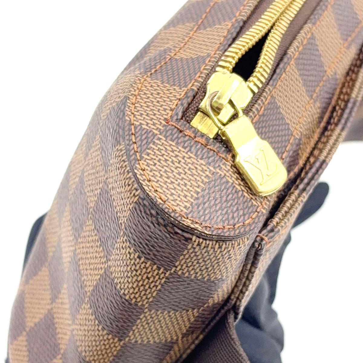 Louis Vuitton Geronimos Brown Belt Bag Gold — view 6