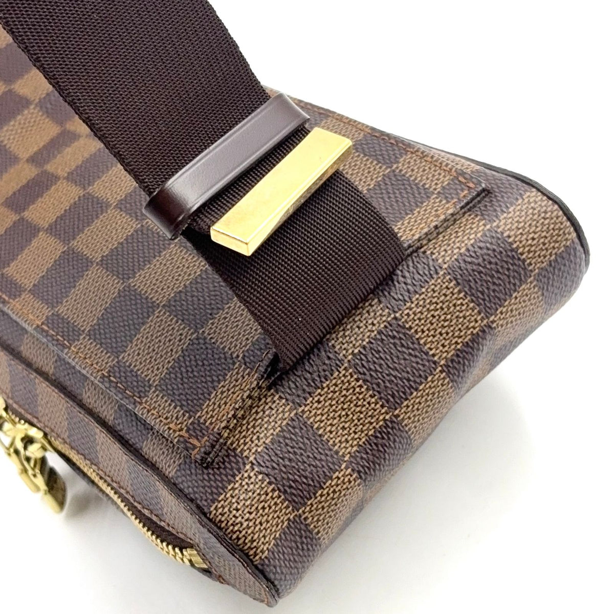 Louis Vuitton Geronimos Brown Belt Bag Gold — view 8