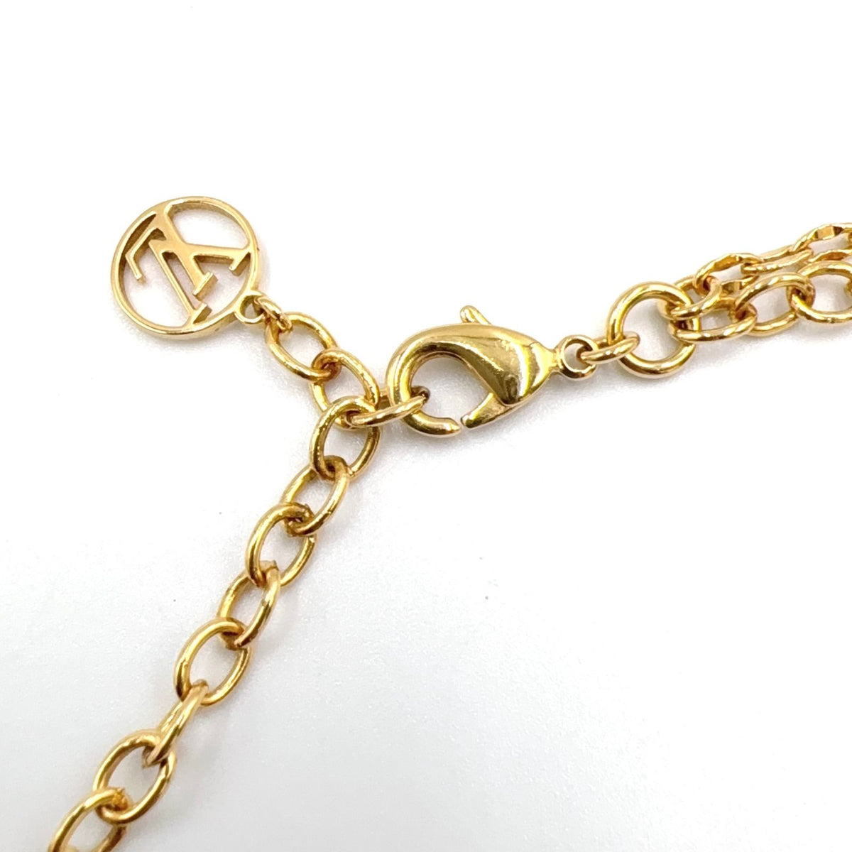 Louis Vuitton Collier Blooming Strass Rhinestone Gold Necklace — view 8