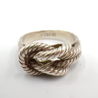 Hermes Audienne Rope Knot Silver Ring