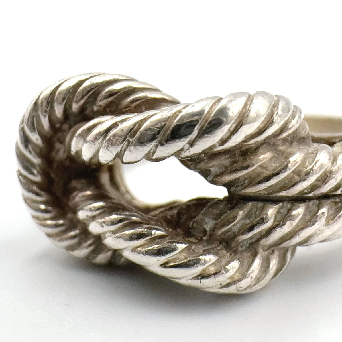 Hermes Audienne Rope Knot Silver Ring — view 7