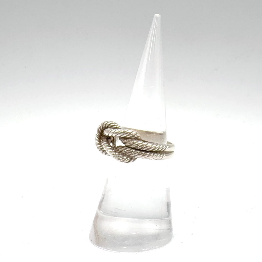 Hermes Audienne Rope Knot Silver Ring — view 6