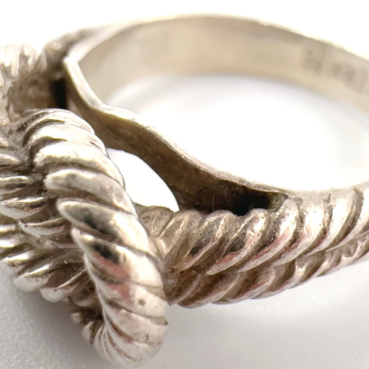 Hermes Audienne Rope Knot Silver Ring — view 8