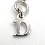 Dior Logo Metal Silver Necklace — view 4