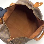 Louis Vuitton Keepall 45 Monogram Leather Brown Boston Bag Gold — view 3