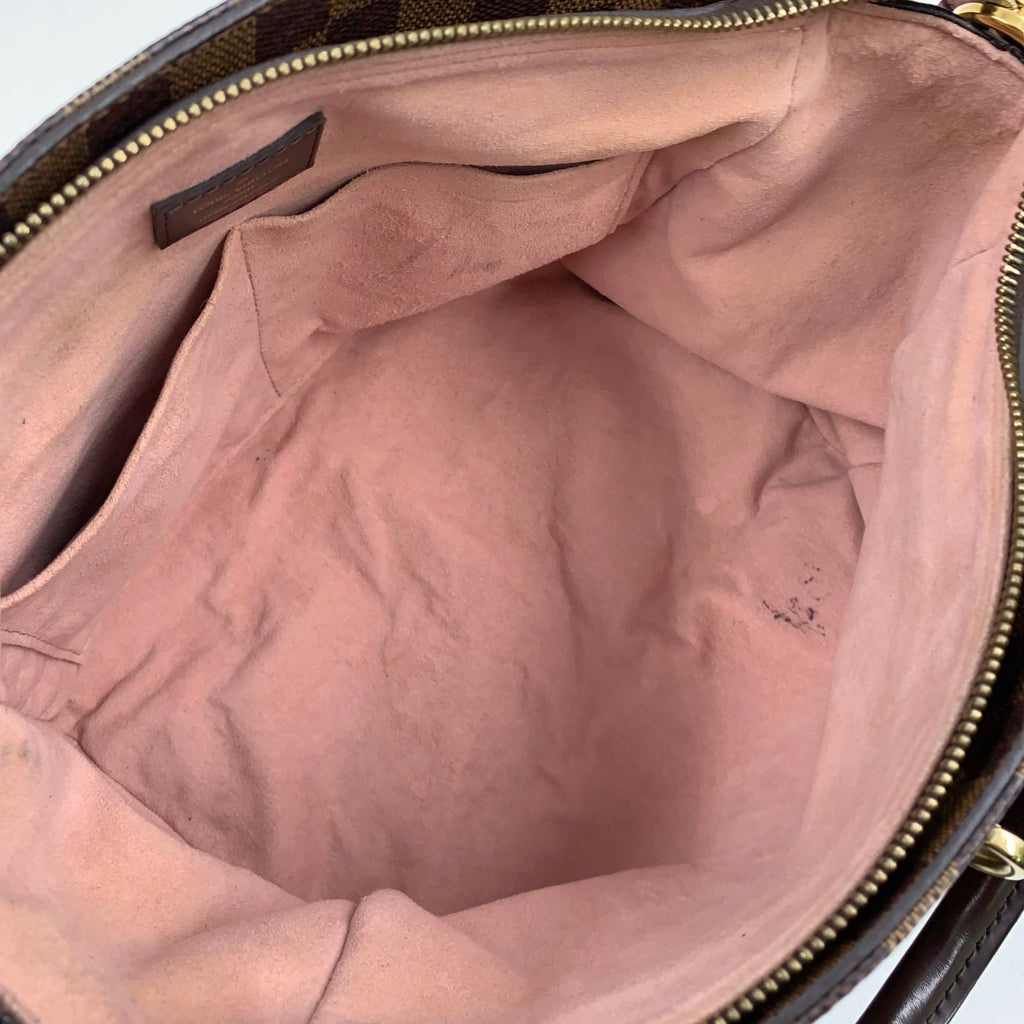 Louis Vuitton Normandy Leather Brown Light Pink Handbag Gold — view 3