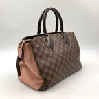 Louis Vuitton Normandy Leather Brown Light Pink Handbag Gold — view 2