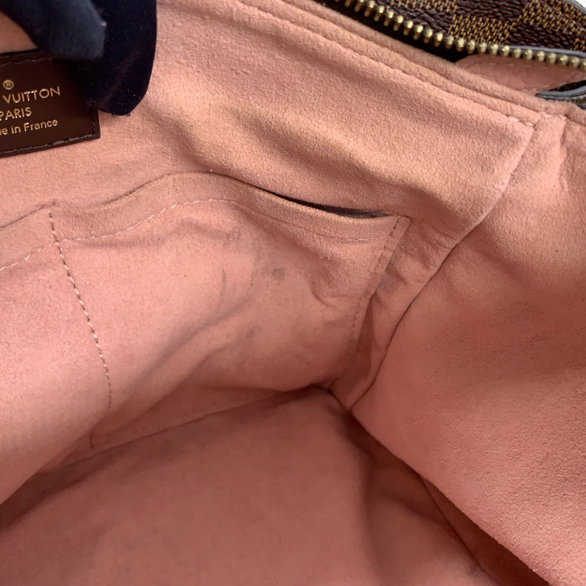 Louis Vuitton Normandy Leather Brown Light Pink Handbag Gold — view 6