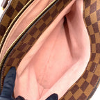 Louis Vuitton Normandy Leather Brown Light Pink Handbag Gold — view 8