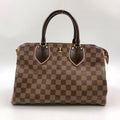 Louis Vuitton Normandy Leather Brown Light Pink Handbag Gold