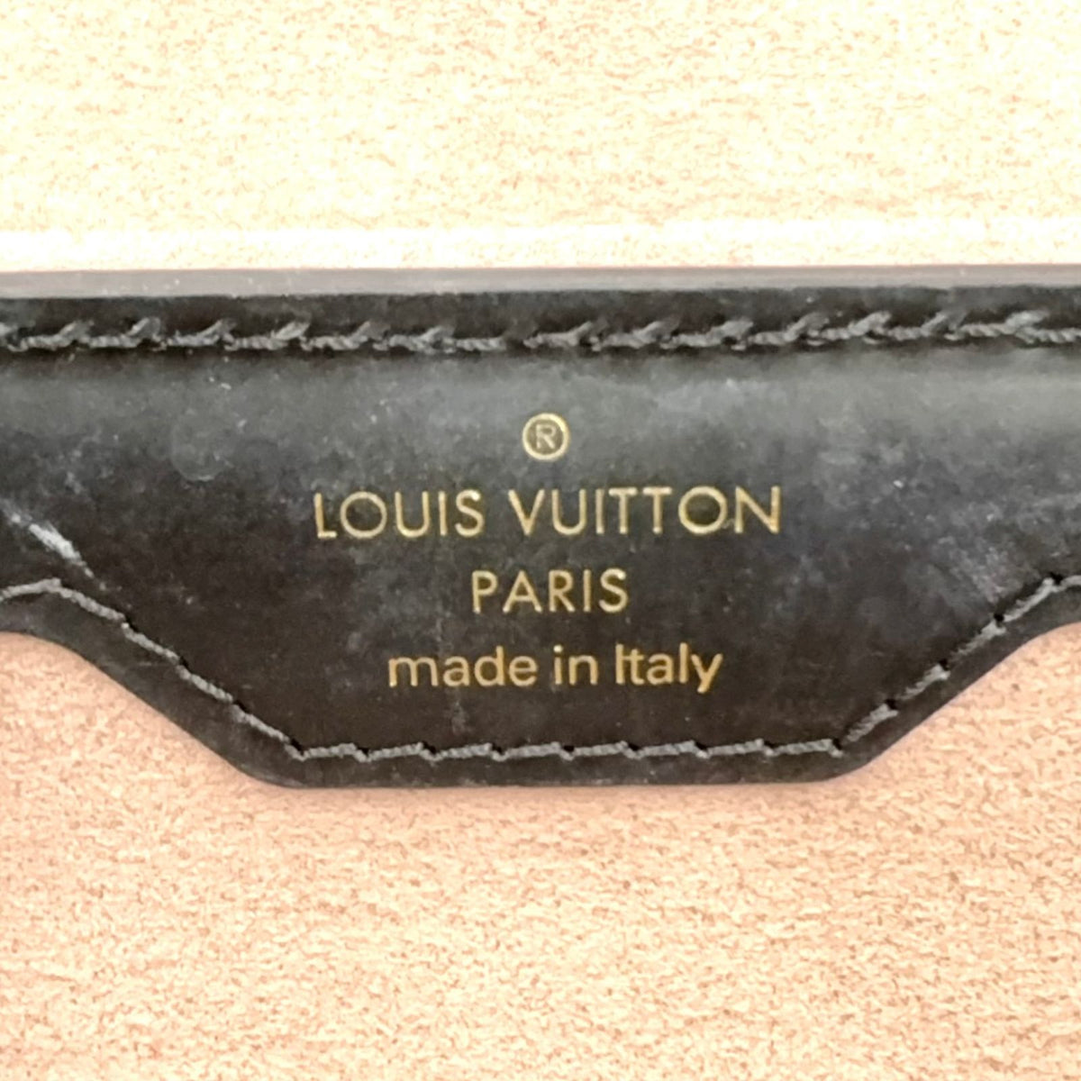 Louis Vuitton Papillon Trunk Epi Noir 2-Way Shoulder Leather Black Handbag Gold — view 4