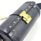 Louis Vuitton Papillon Trunk Epi Noir 2-Way Shoulder Leather Black Handbag Gold — view 5
