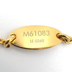 Louis Vuitton Essential V Metal Gold Necklace — view 5