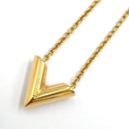 Louis Vuitton Essential V Metal Gold Necklace